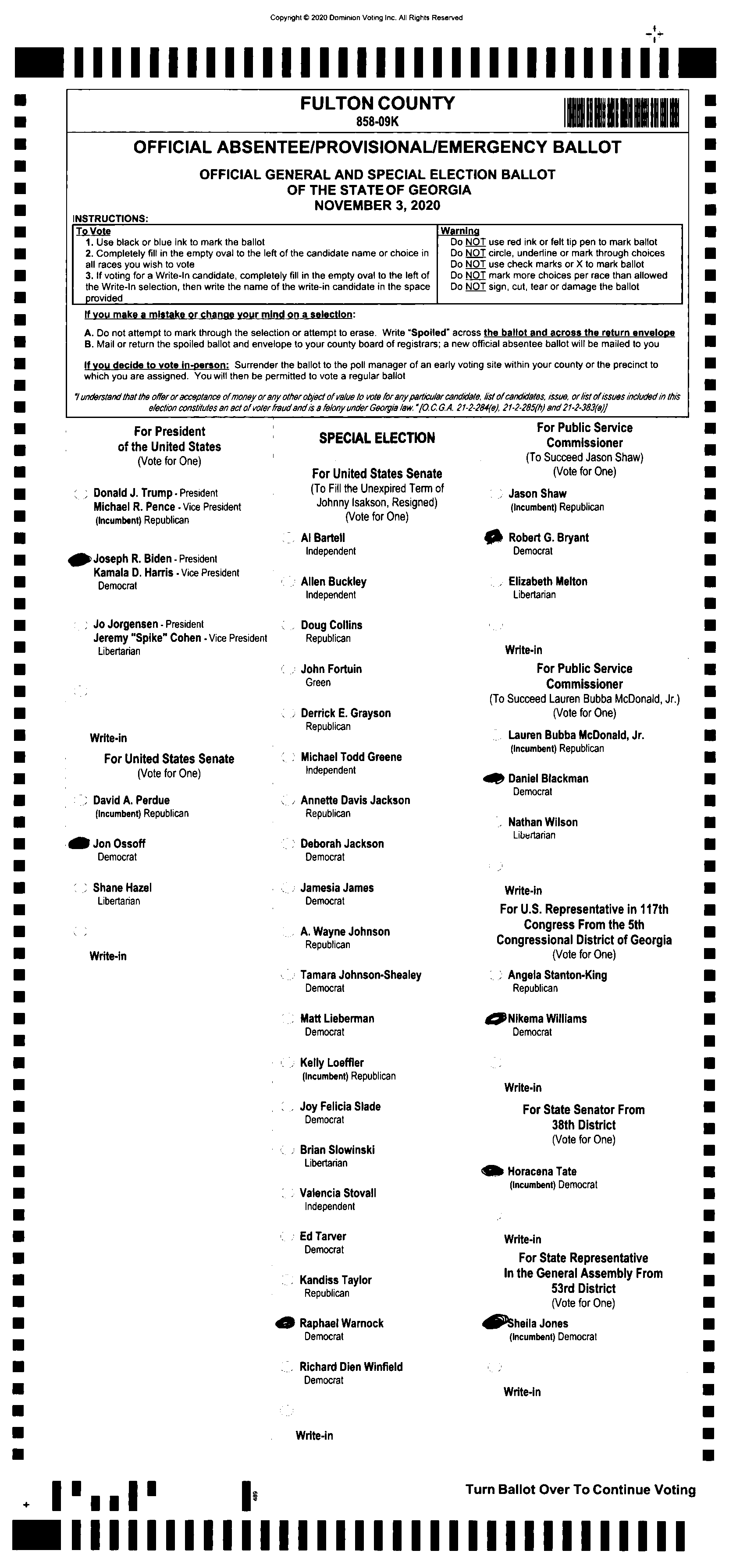 Doubled Ballot